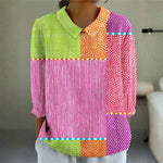 Ayda - playful patchwork blouse — view 1