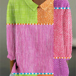 Ayda - playful patchwork blouse — view 2