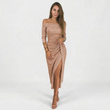Bailey - elegant off-the-shoulder dress — view 1