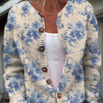 Bailey - Retro Knit Cardigan Sweater — view 1