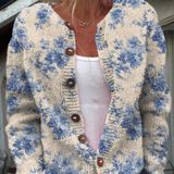 Bailey - Retro Knit Cardigan Sweater — view 1