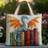 Melody - quilted bag, dragon guardian of books — view 1