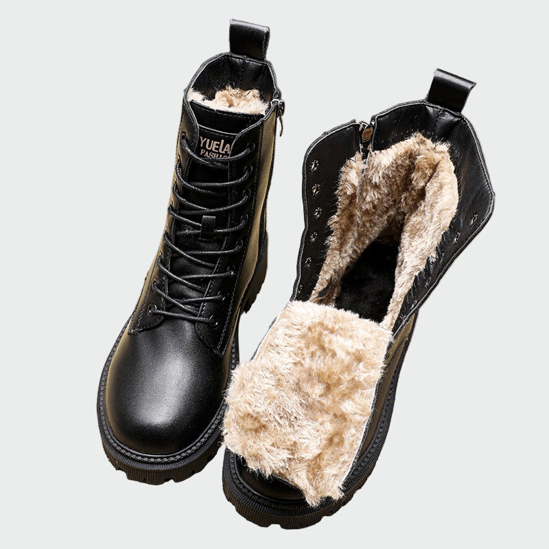 Berit - winter leather ankle boots — view 1