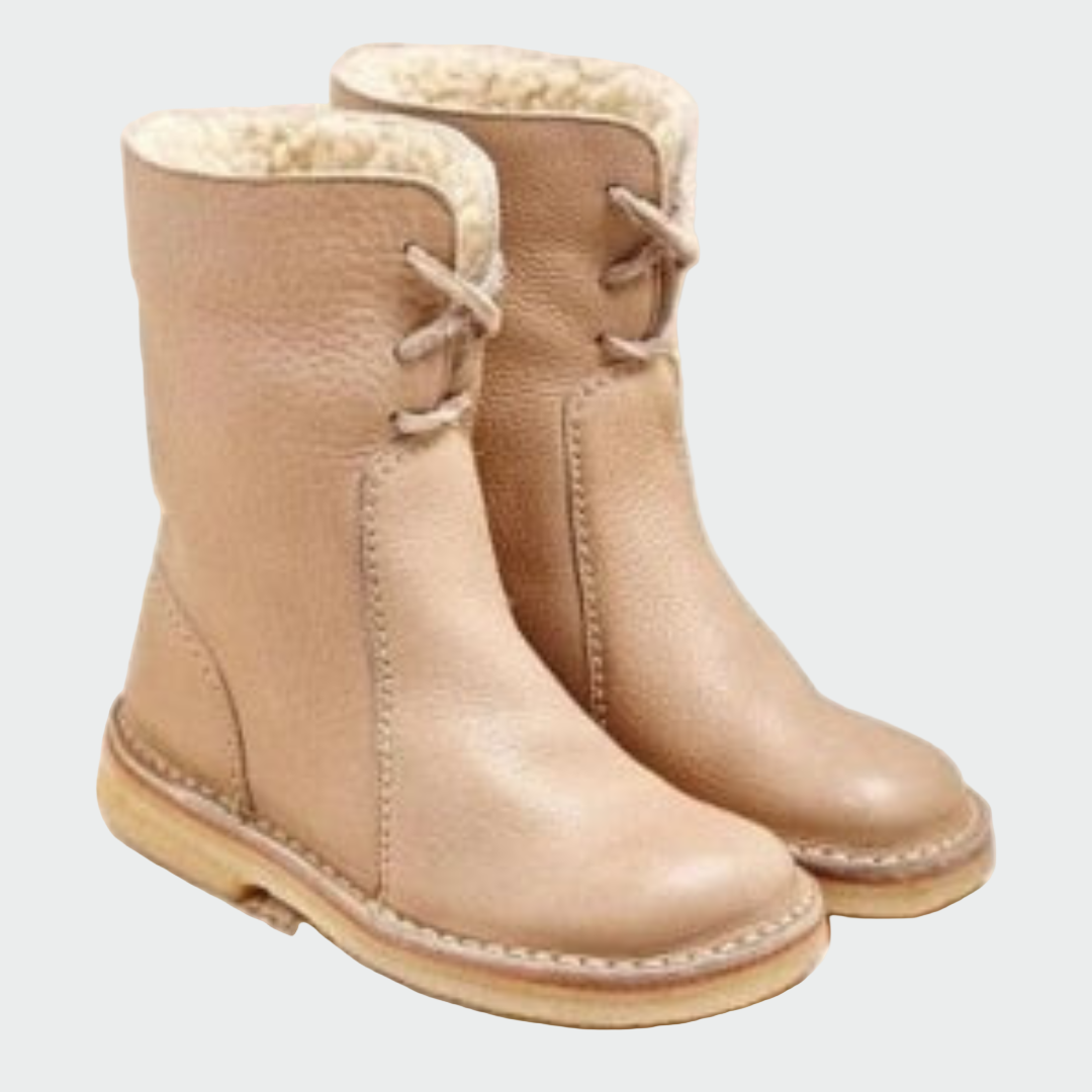 Berta - waterproof men's leather boots with wool lining — view 1