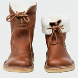 Berta - waterproof men's leather boots with wool lining — view 2