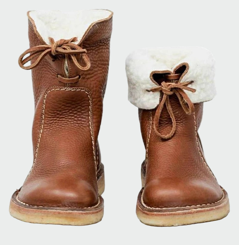 Berta - waterproof men's leather boots with wool lining — view 2