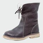 Berta - waterproof men's leather boots with wool lining — view 3