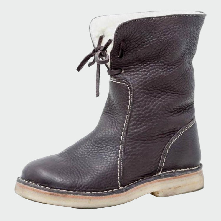 Berta - waterproof men's leather boots with wool lining — view 3