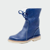 Berta - waterproof men's leather boots with wool lining — view 7