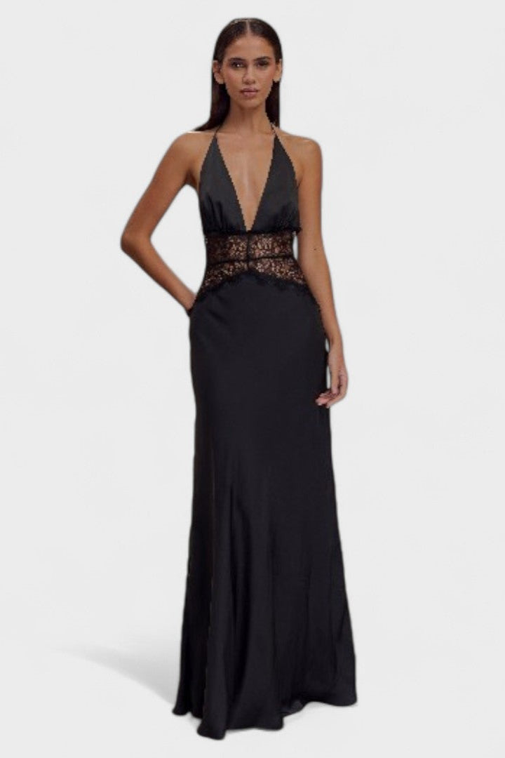 Bethany - Lace and satin dress — view 1