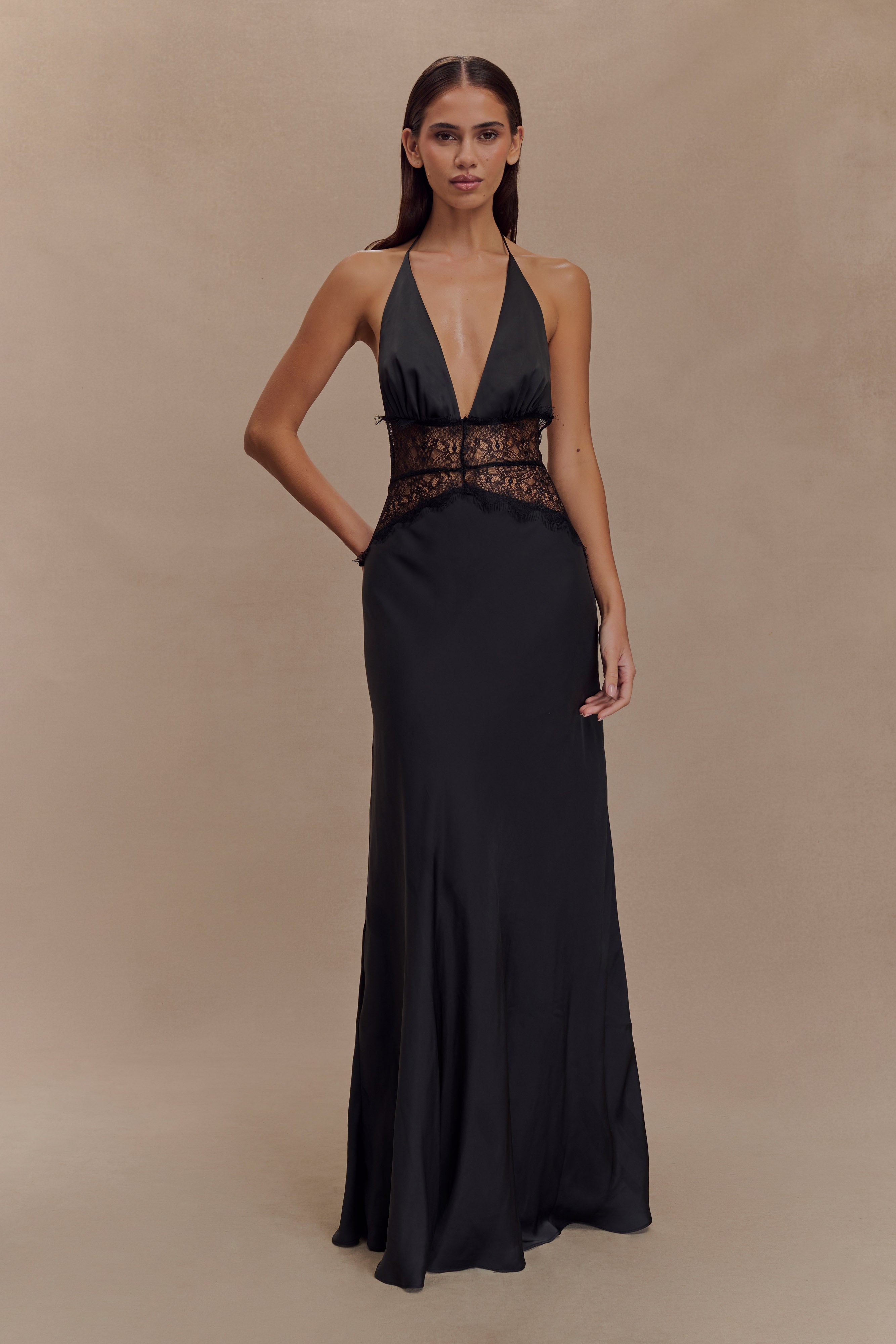 Bethany - Lace and satin dress — view 2