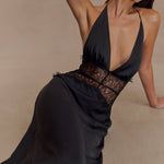 Bethany - Lace and satin dress — view 4