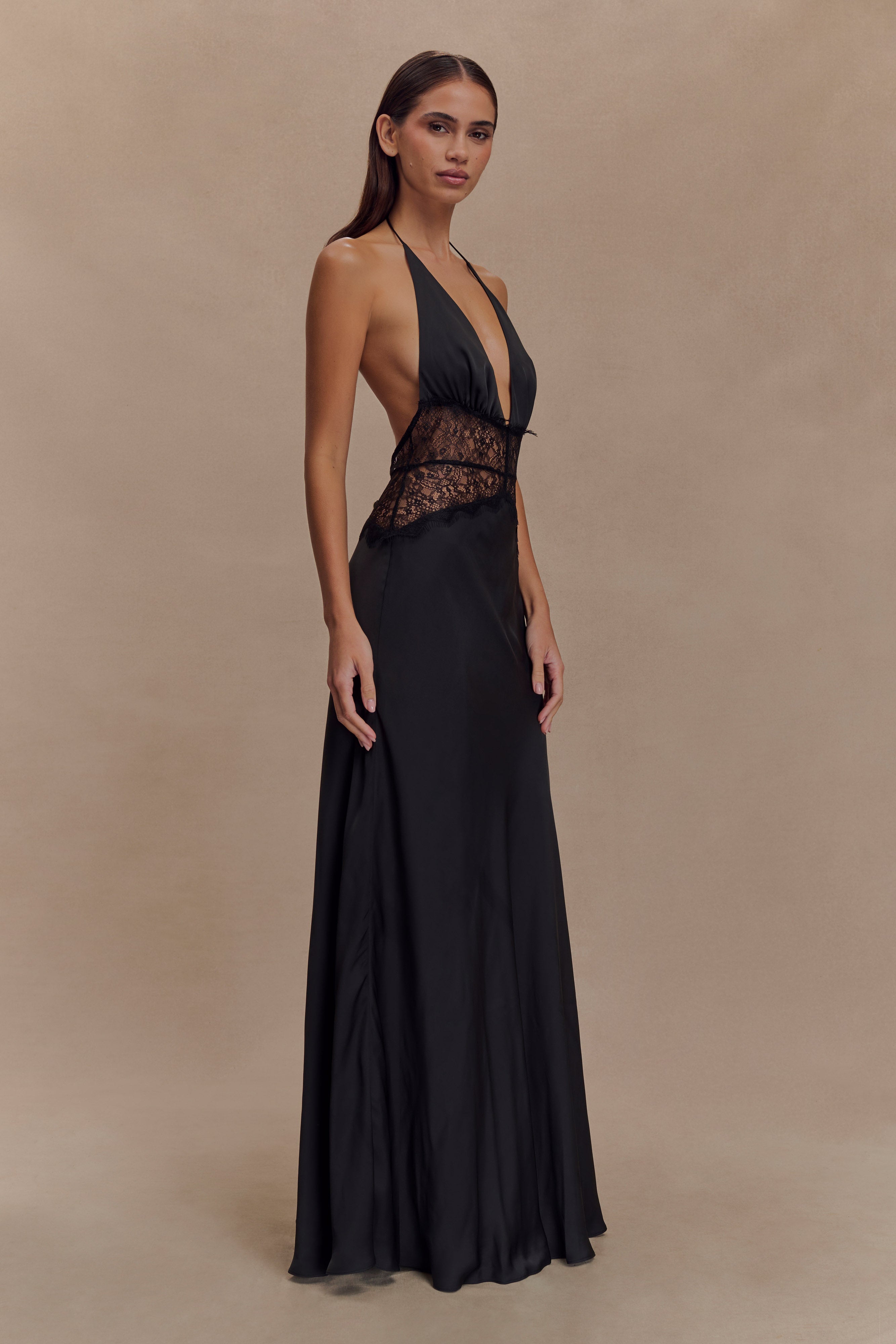 Bethany - Lace and satin dress — view 8