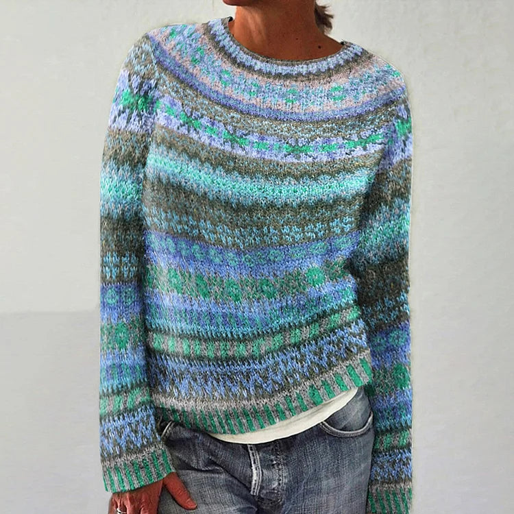 Bethany - Retro Knitted Sweater — view 1