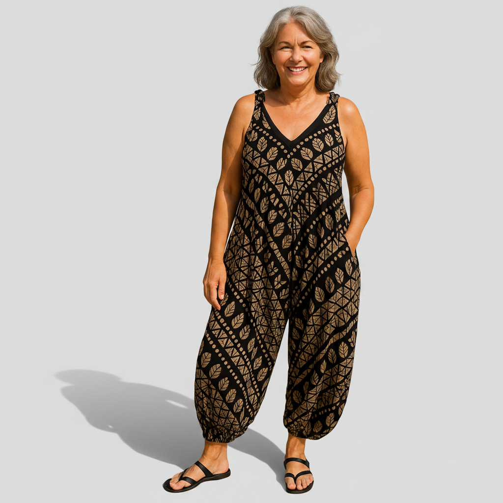 Bethany - wide leg loose overall — view 1