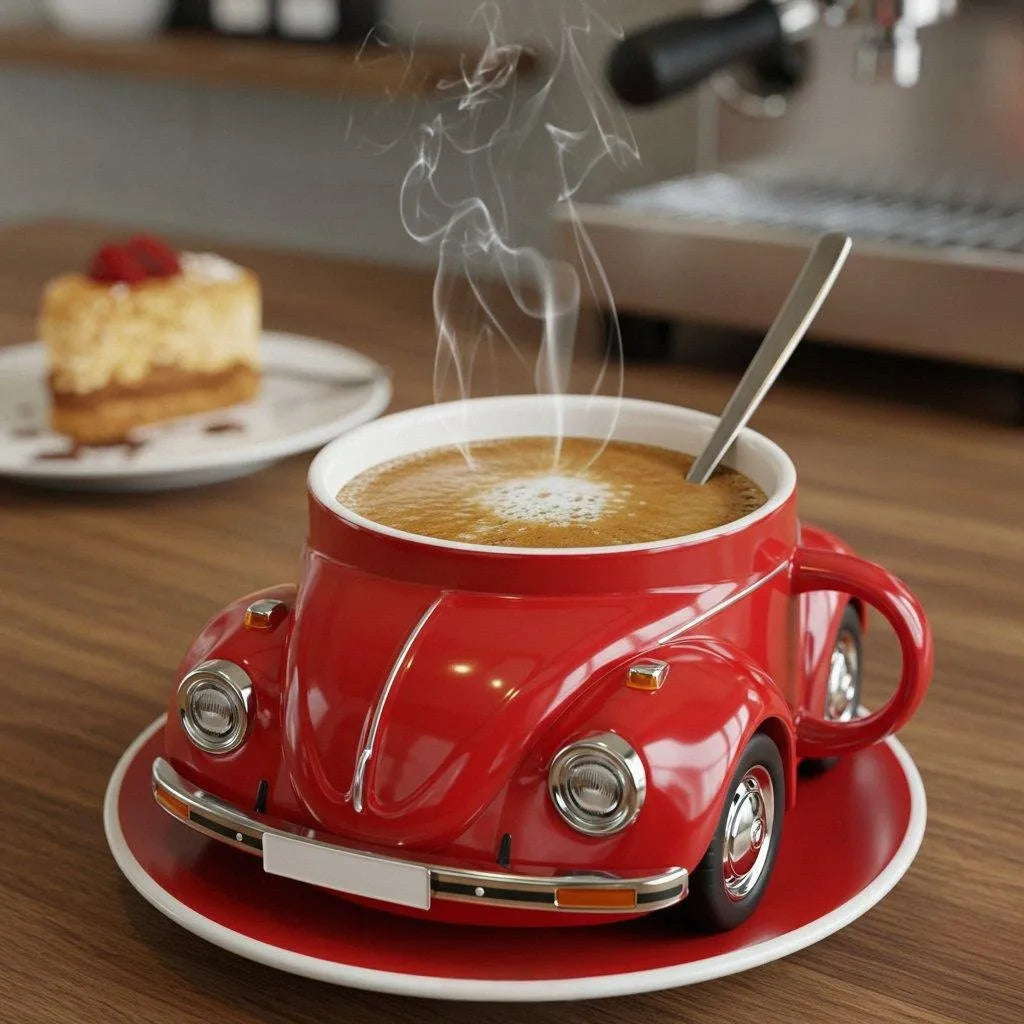 Beetle-shaped coffee mug — view 1