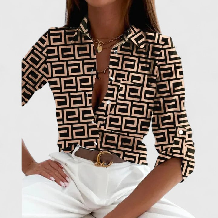 Bree - elegant long sleeve blouse — view 1