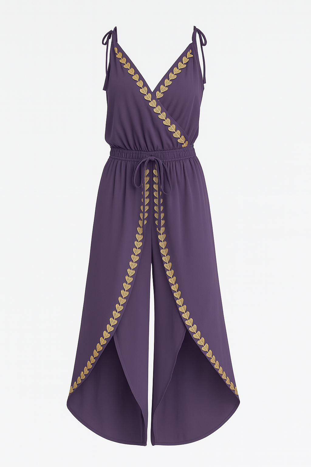 Bree - Black and white dress with gold details — view 10