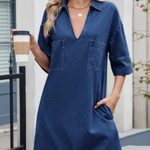 Bree - casual denim dress — view 6