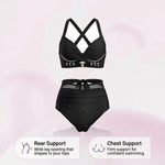 Brenda - 2 in 1 High Waist Tummy Control Bikini — view 22