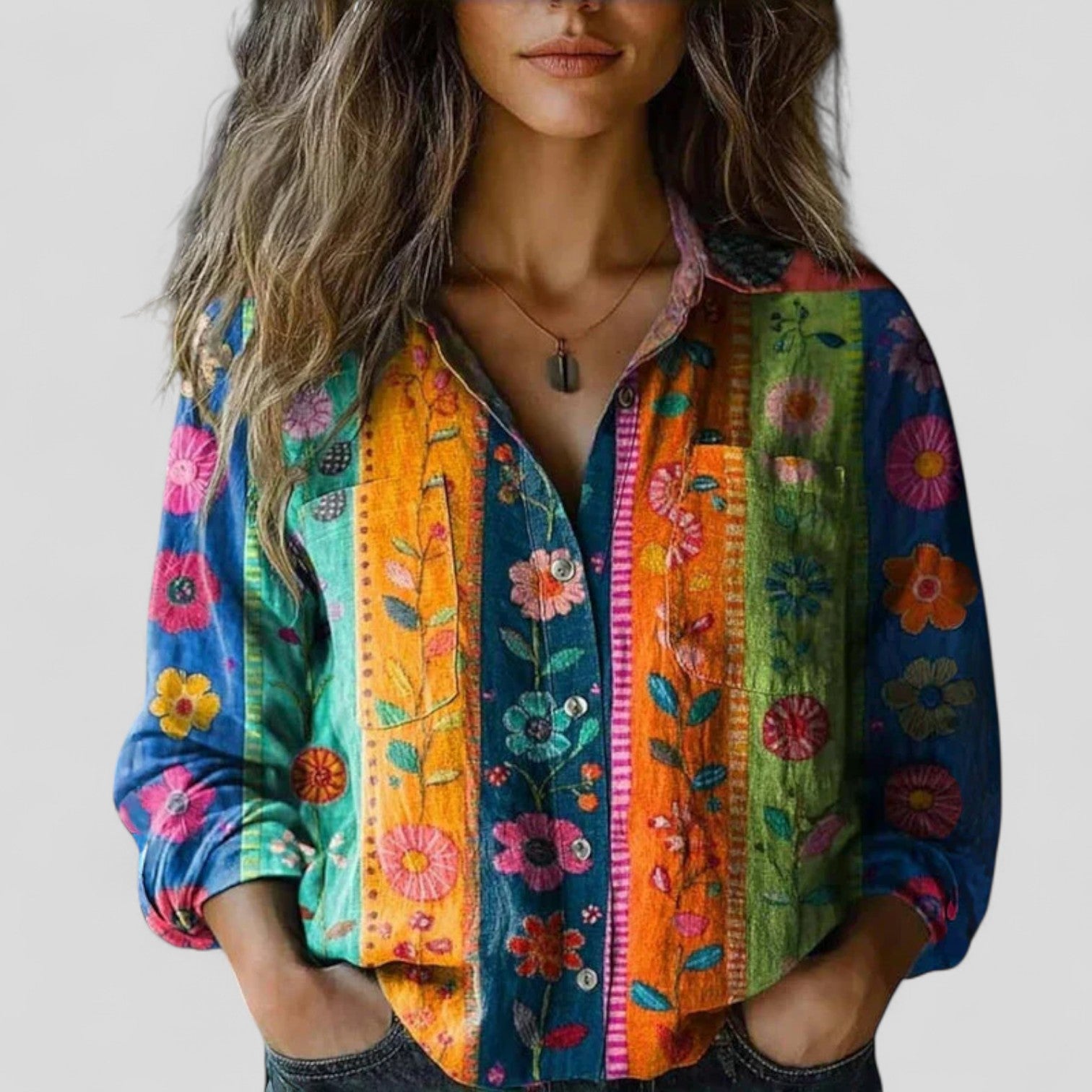 Brenda - comfortable blouse shirt — view 1