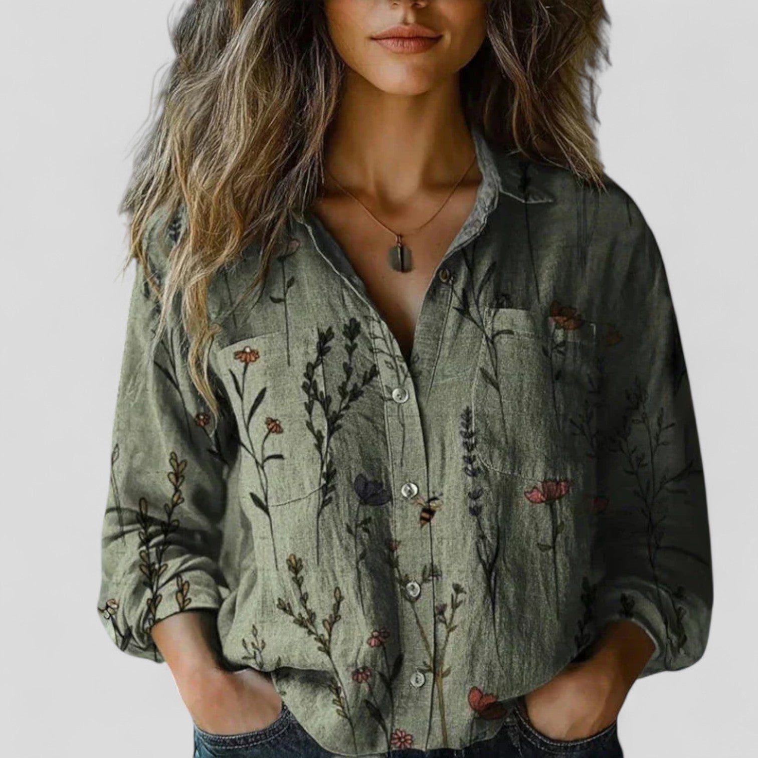Brenda - comfortable blouse shirt — view 4
