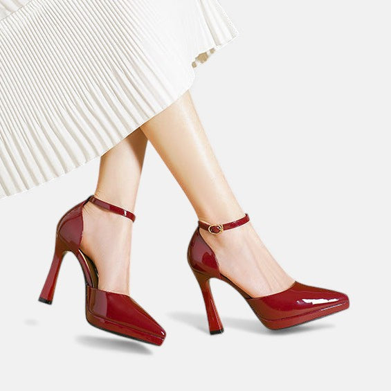 Brenda - high heeled leather shoes — view 4