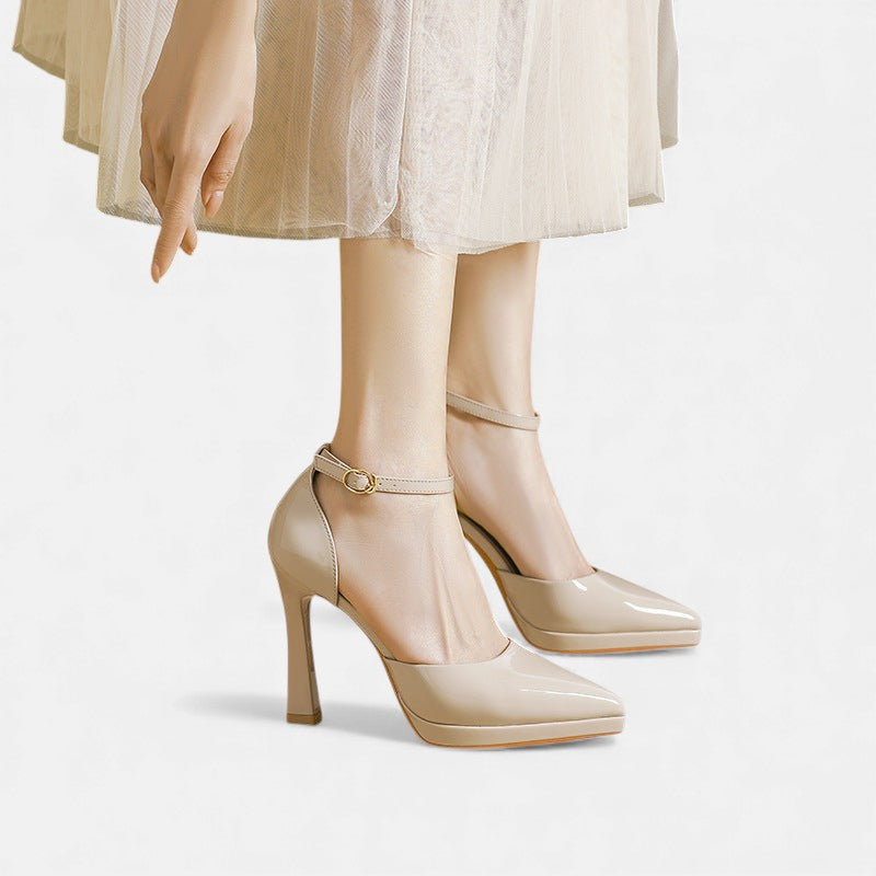 Brenda - high heeled leather shoes — view 7