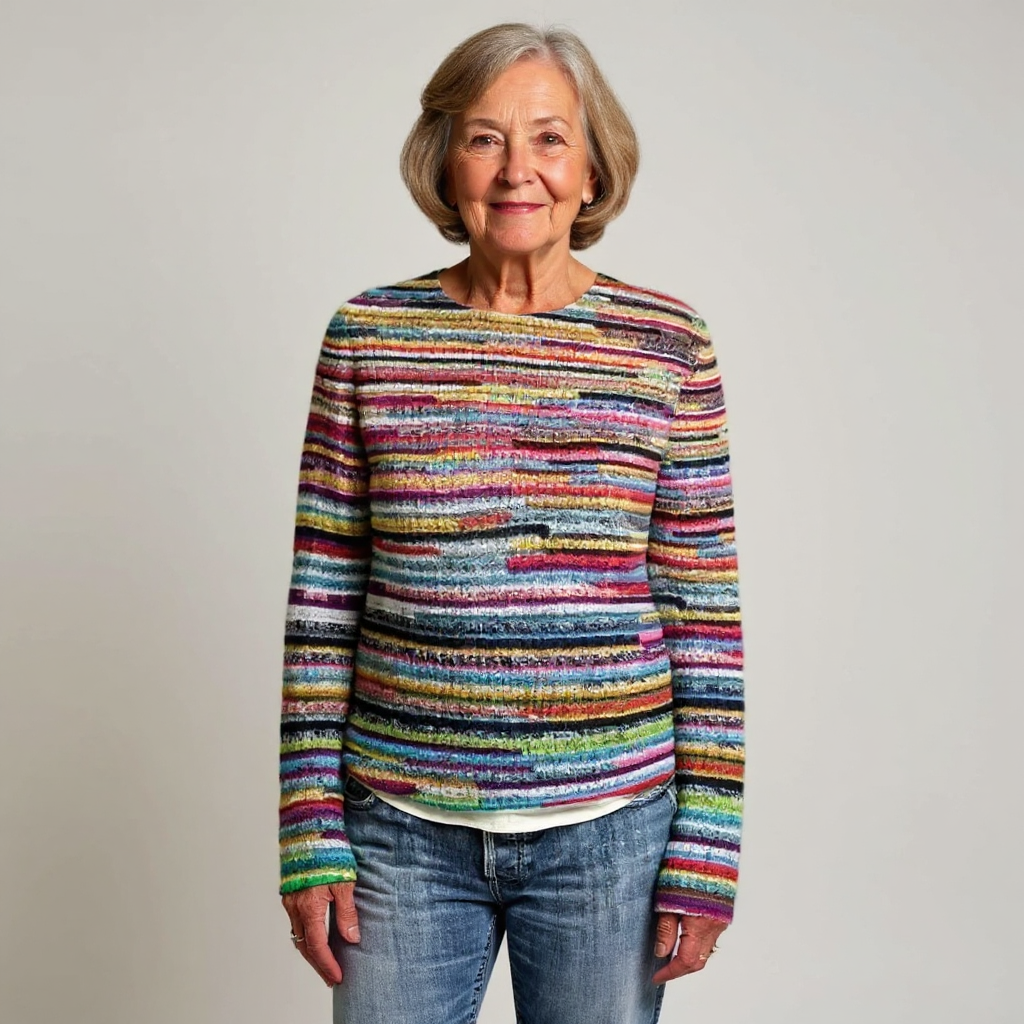 Brenda - Retro Knitted Sweater — view 2