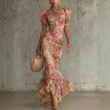 Brenda - retro maxi dress — view 1