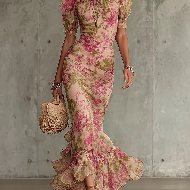 Brenda - retro maxi dress — view 2