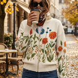 Brianna - Wildflower Meadow Zip Up Cardigan — view 2