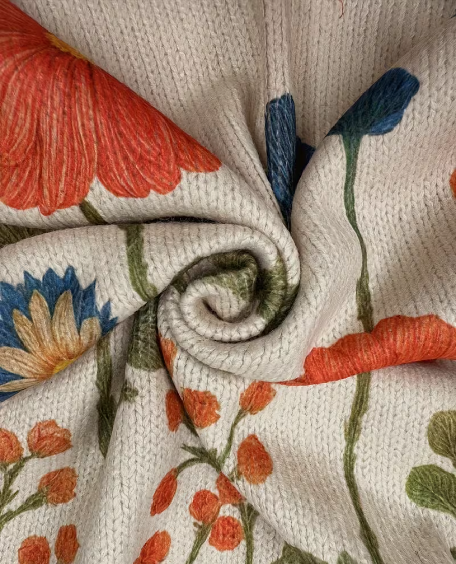 Brianna - Wildflower Meadow Zip Up Cardigan — view 3