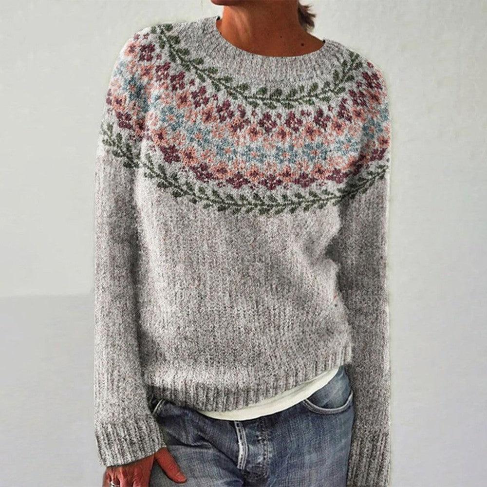 Bridget - Retro Knitted Sweater — view 1