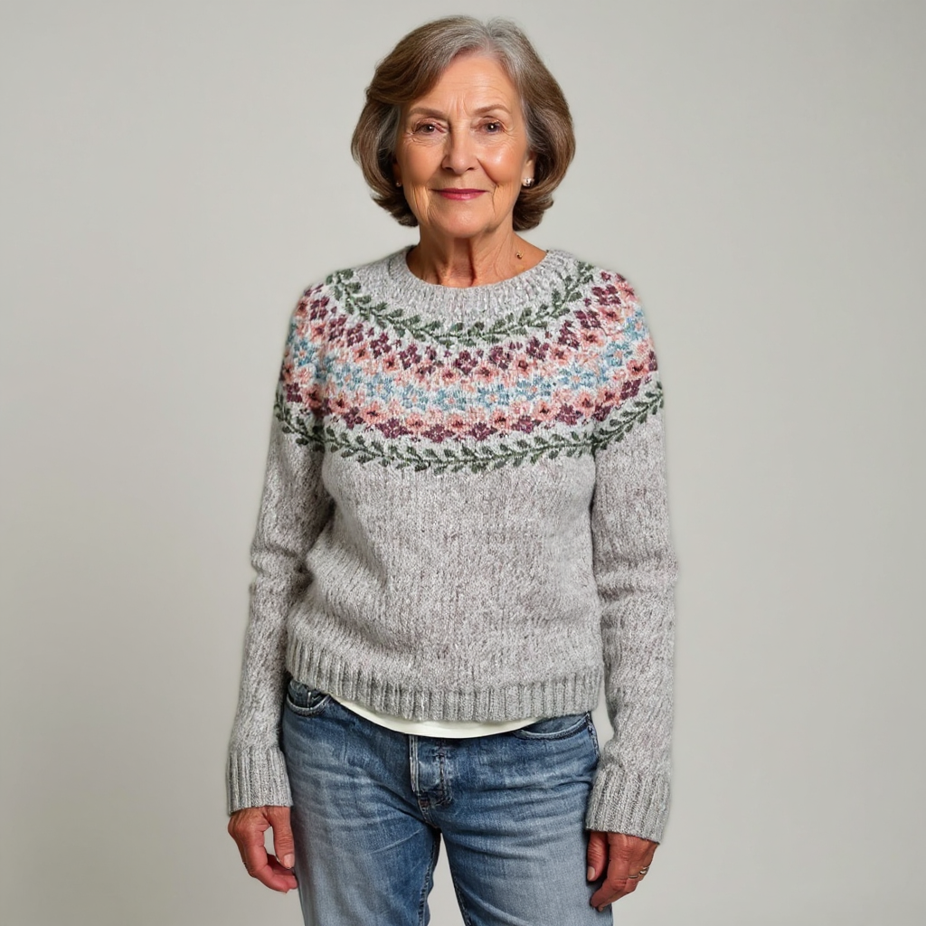 Bridget - Retro Knitted Sweater — view 2