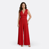 Brielle - elegant sleeveless jumpsuit with wide legs — view 1