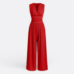Brielle - elegant sleeveless jumpsuit with wide legs — view 2