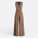 Brielle - elegant sleeveless jumpsuit with wide legs — view 5