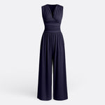 Brielle - elegant sleeveless jumpsuit with wide legs — view 6