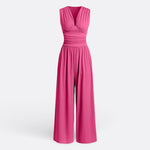 Brielle - elegant sleeveless jumpsuit with wide legs — view 7