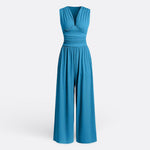 Brielle - elegant sleeveless jumpsuit with wide legs — view 8