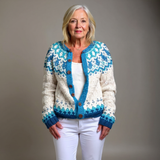Brielle - retro Icelandic cardigan — view 1