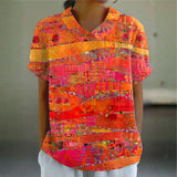 Brittany - blouse with abstract pattern — view 1