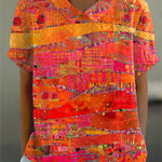 Brittany - blouse with abstract pattern — view 2