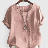 Brooke - comfortable short sleeve blouse — view 1