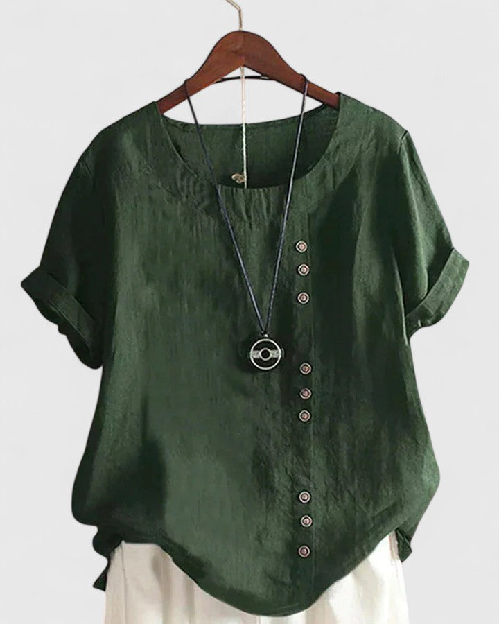 Brooke - comfortable short sleeve blouse — view 2