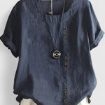 Brooke - comfortable short sleeve blouse — view 3