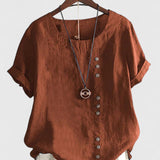 Brooke - comfortable short sleeve blouse — view 4