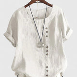 Brooke - comfortable short sleeve blouse — view 5