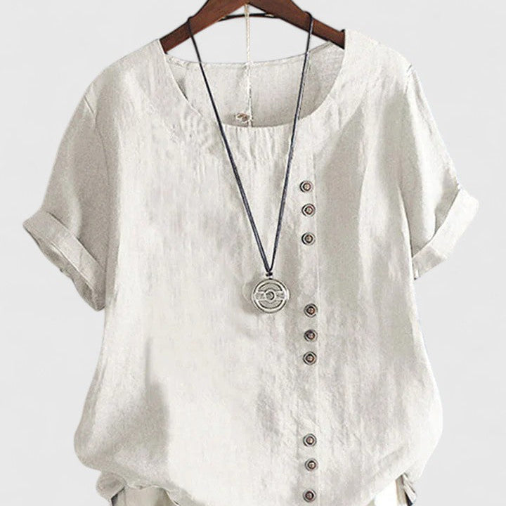 Brooke - comfortable short sleeve blouse — view 5